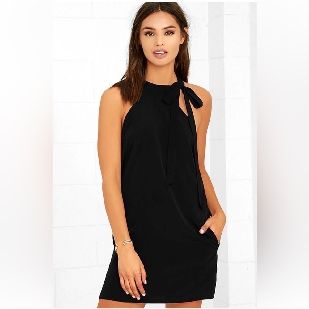 LuLu’s Mon Cheri Black Dress Size M